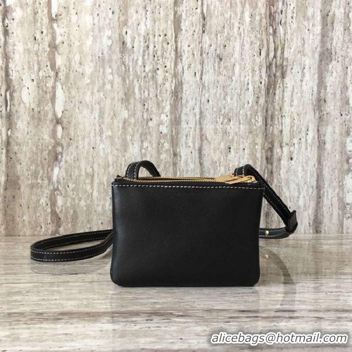 Good Price Celine TRIO BAG IN SMOOTH LAMBSKIN MINI 1920 black