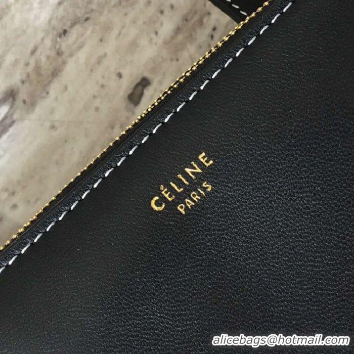 Good Price Celine TRIO BAG IN SMOOTH LAMBSKIN MINI 1920 black