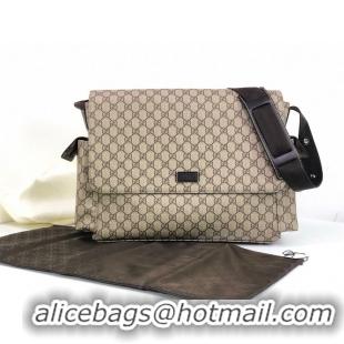 Popular Inexpensive Gucci Messenger Diaper Bag GG Plus 211131 Grey