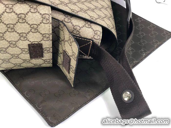 Popular Inexpensive Gucci Messenger Diaper Bag GG Plus 211131 Grey