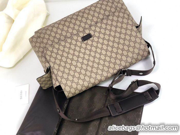 Popular Inexpensive Gucci Messenger Diaper Bag GG Plus 211131 Grey