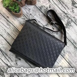 Grade Wholesale LOUIS VUITTON ORIGINAL LEATHER MESSENGER BAG N41038 N41035 BLACK