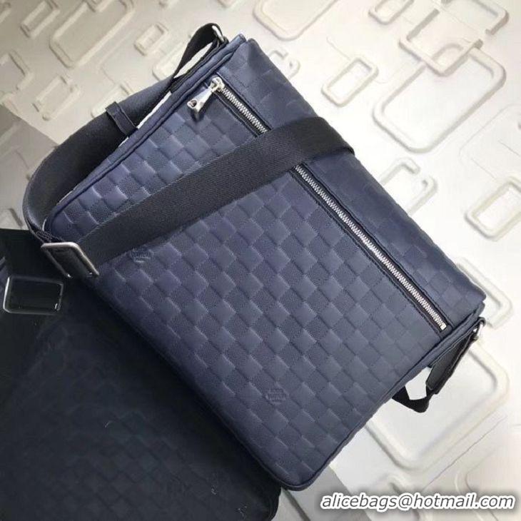 Top Quality LOUIS VUITTON ORIGINAL LEATHER MESSENGER BAG N41038 N41035 BLUE