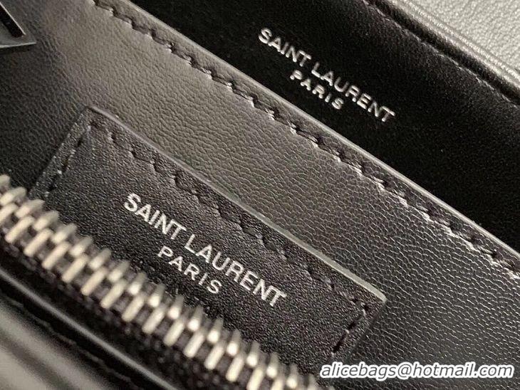 Shop Cheap Yves Saint Laurent Calfskin Leather Tote Bag Black 464699 Black hardware