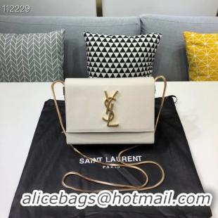 Trendy Design Yves Saint Laurent Kate mini Original leather Shoulder Bag Y593122 white