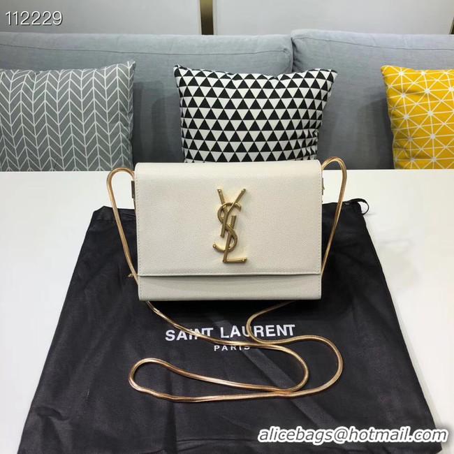 Trendy Design Yves Saint Laurent Kate mini Original leather Shoulder Bag Y593122 white