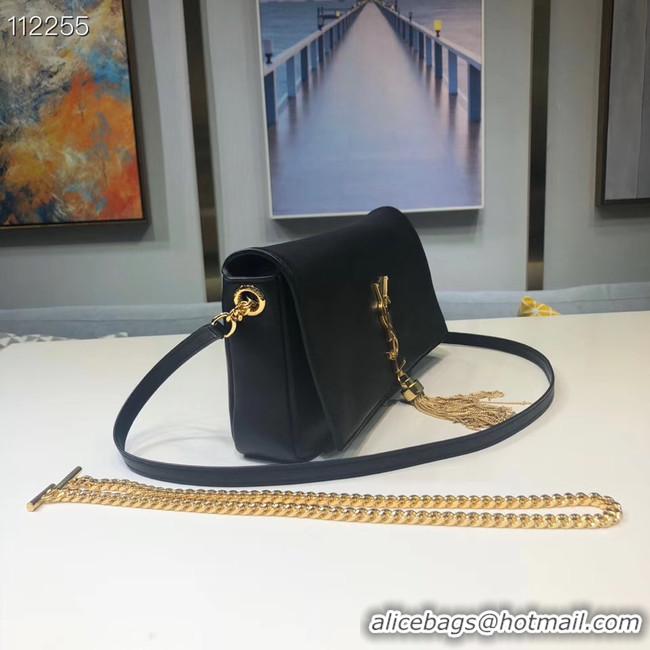 Grade Quality Yves Saint Laurent Calfskin Leather Shoulder Bag 604276 black