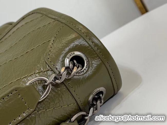 Top Quality Yves Saint Laurent MINI Niki Chain Bag 498893 green