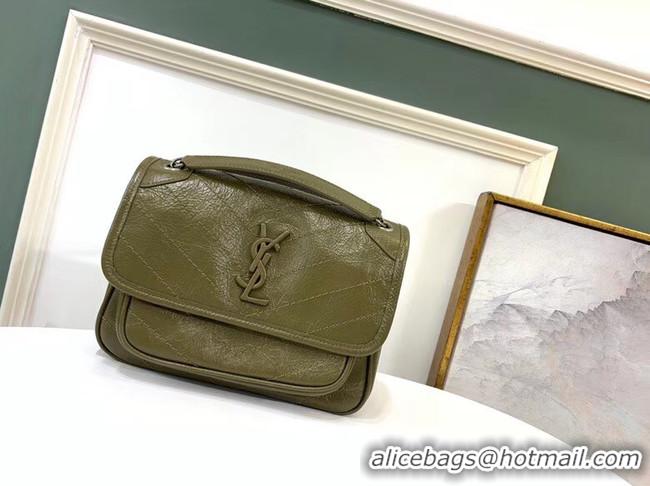 Top Quality Yves Saint Laurent MINI Niki Chain Bag 498893 green