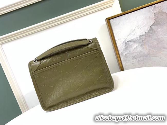 Top Quality Yves Saint Laurent MINI Niki Chain Bag 498893 green