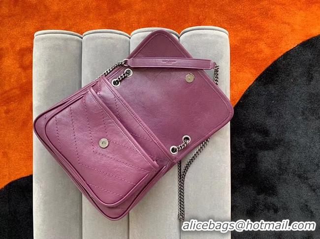 Unique Style Yves Saint Laurent MINI Niki Chain Bag 498893 Purplish