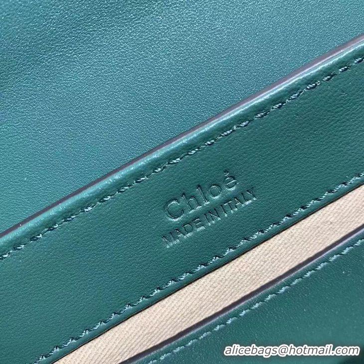 Modern Classic Chloe Original Crocodile skin Leather Top Handle Small Bag 3S030 Green