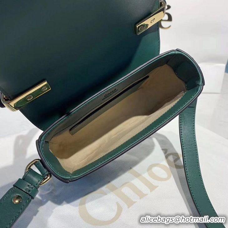 Modern Classic Chloe Original Crocodile skin Leather Top Handle Small Bag 3S030 Green