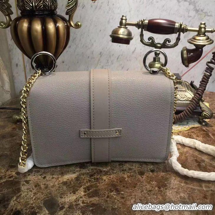 Free Shipping Discount Chloe Original Calfskin Leather Bag 3S068 grey