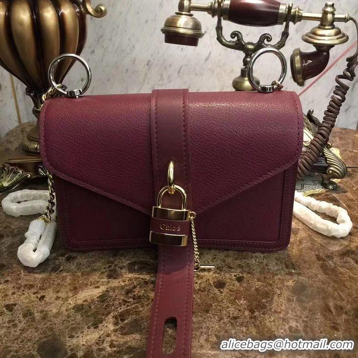 Luxury Discount Chloe Original Calfskin Leather Bag 3S068 Burgundy