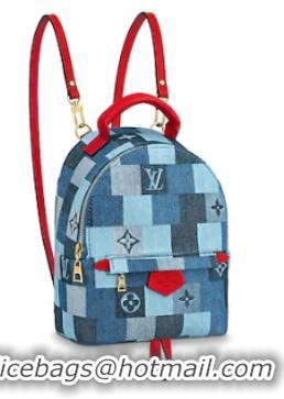 Trendy Design Louis Vuitton Monogram Denim Canvas PALM SPRINGS Mini Backpack M45043