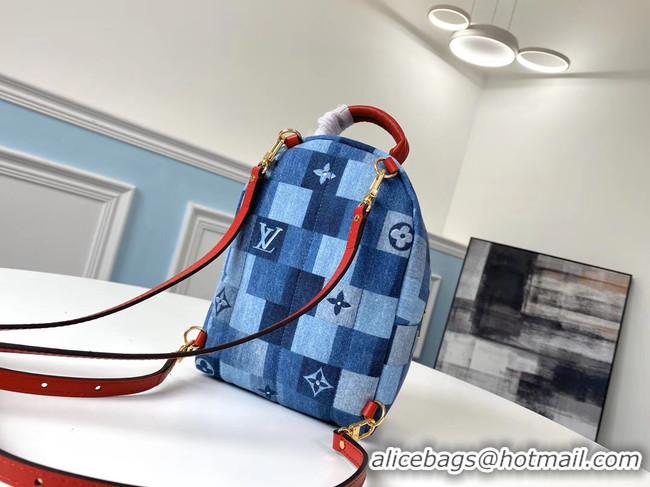 Trendy Design Louis Vuitton Monogram Denim Canvas PALM SPRINGS Mini Backpack M45043