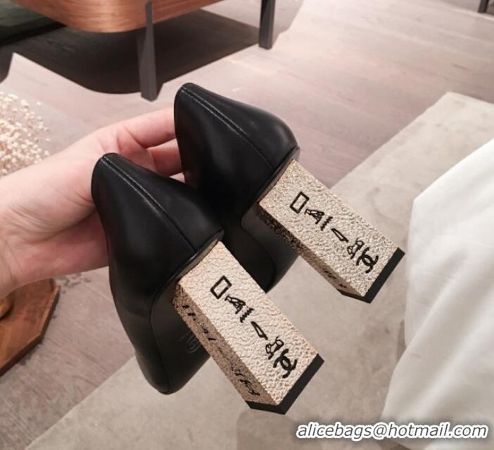 Good Quality Chanel Lambskin Metal High-Heel Pumps G34905 Black 2019