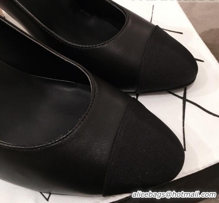 Good Quality Chanel Lambskin Metal High-Heel Pumps G34905 Black 2019