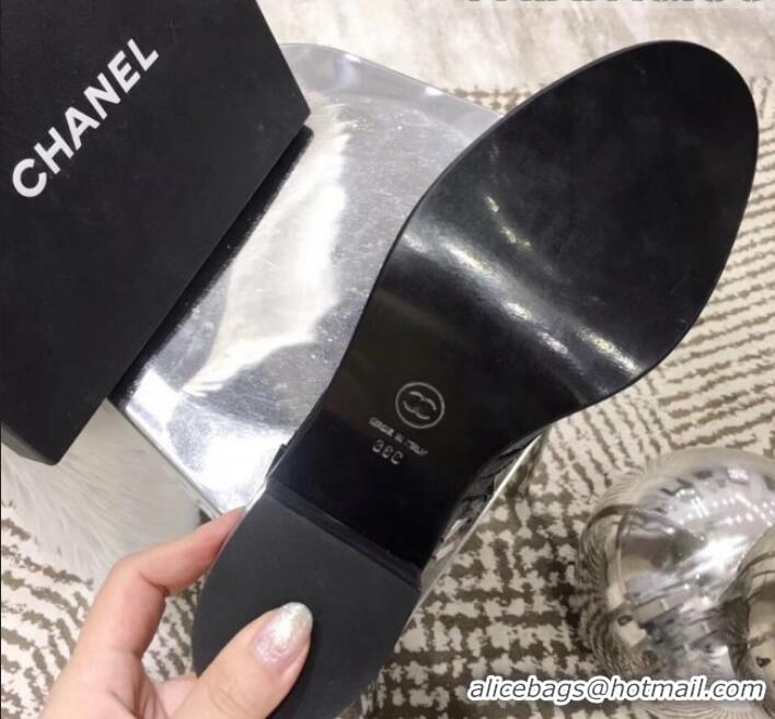 New Fashion Chanel Vintage and Patent Leather Lace-up Short Boots Black 2019 (MD-9110125 )