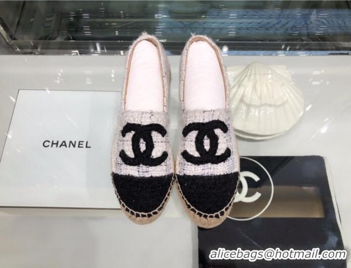 Discount Chanel Tweed Espadrilles G29762 White 2019