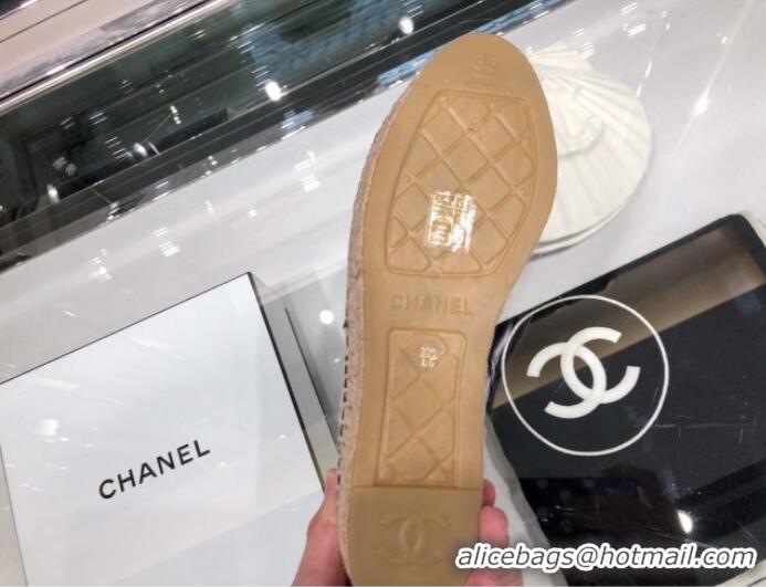 Well Crafted Chanel Leather Print Espadrilles G29762 2019 