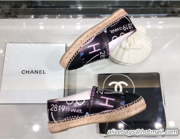 Well Crafted Chanel Leather Print Espadrilles G29762 2019 