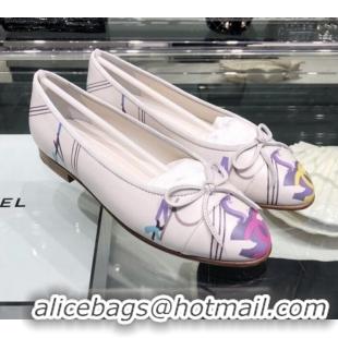 Trendy Design Chanel Print Fibers Ballerinas G02819 2019 