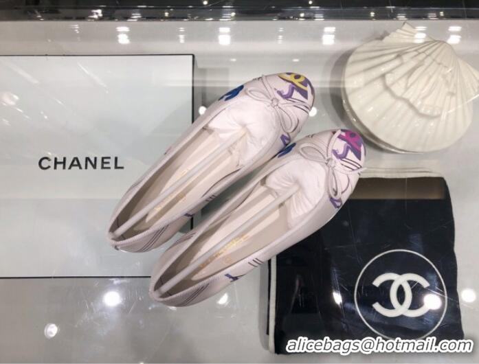 Trendy Design Chanel Print Fibers Ballerinas G02819 2019 