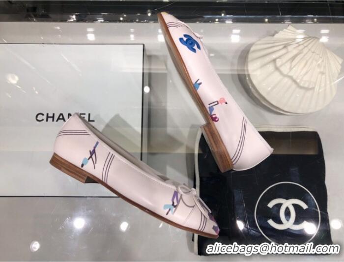 Trendy Design Chanel Print Fibers Ballerinas G02819 2019 