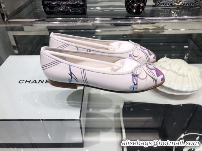 Trendy Design Chanel Print Fibers Ballerinas G02819 2019 