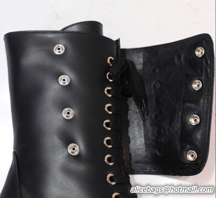 Grade Design Chanel Calfskin Buttons Short Boots G35229 Black 2019