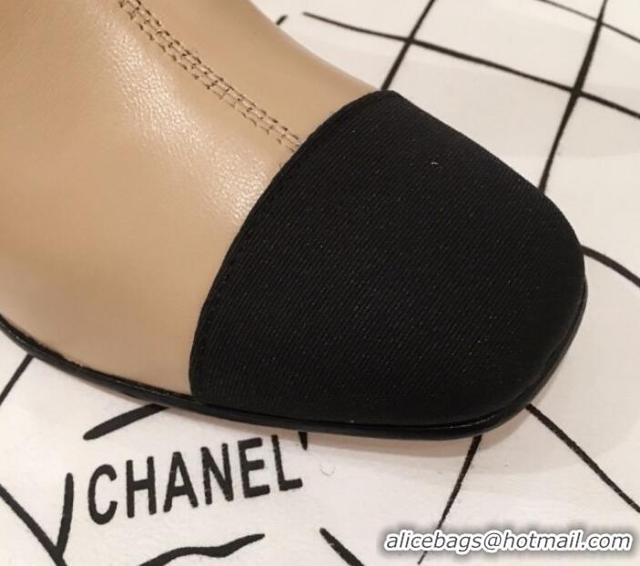 Discount Chanel Lambskin Short Boots G10652 Beige 2019