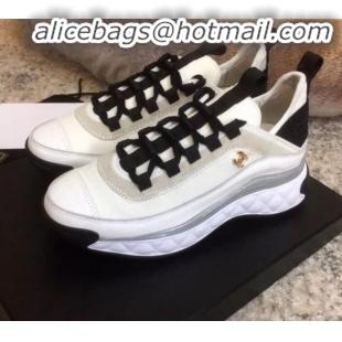 Super Quality Chanel Calfskin Sneakers G35617 White 2019