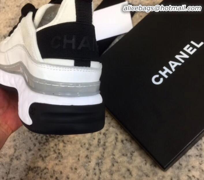 Super Quality Chanel Calfskin Sneakers G35617 White 2019