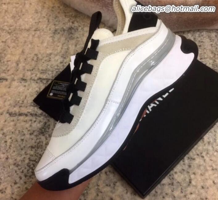 Super Quality Chanel Calfskin Sneakers G35617 White 2019