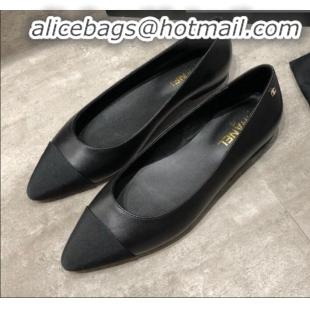 Top Sale Chanel Calfskin Flat Ballerinas G35389 Black 2019