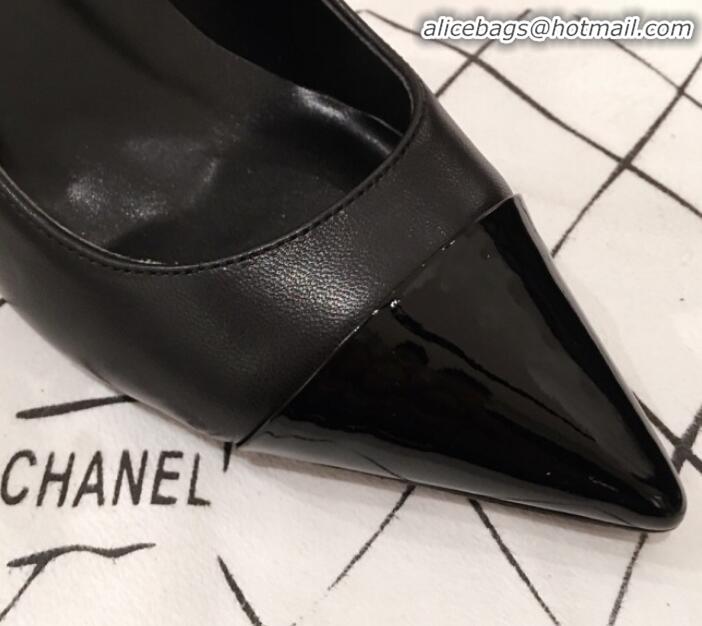 Well Crafted Chanel Lambskin Pearl Heel Pumps G35534 Black 2020