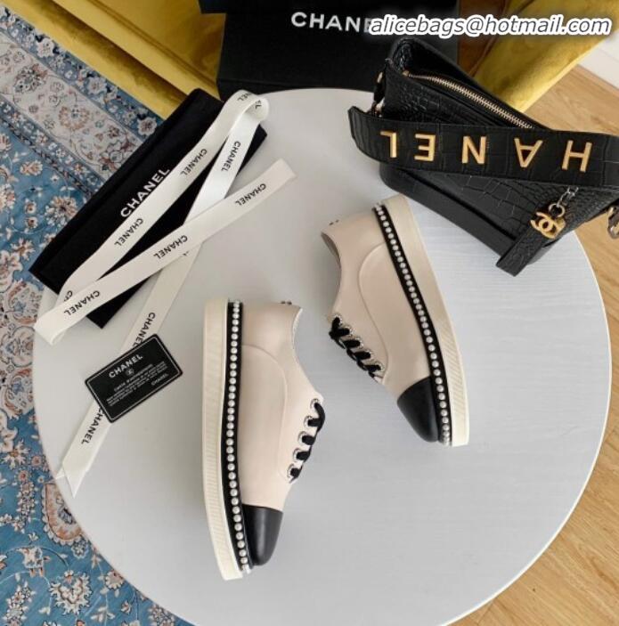 Unique Style Chanel Pearl Sneakers G23128 2020 