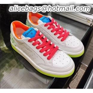 Purchase Chanel Calfskin Sneakers G35934 White/Pink 2020