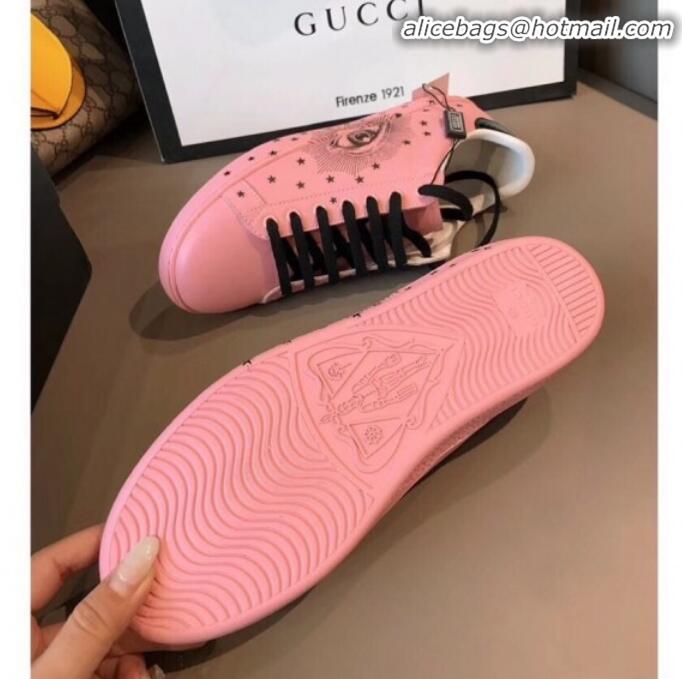 Good Quality Gucci Ace Sneaker with Glittering Eye G71601 Pink 2020