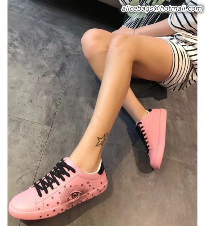 Good Quality Gucci Ace Sneaker with Glittering Eye G71601 Pink 2020