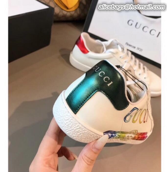 Cheap Gucci Ace Sneaker with Multicolor Gucci Logo White G71602