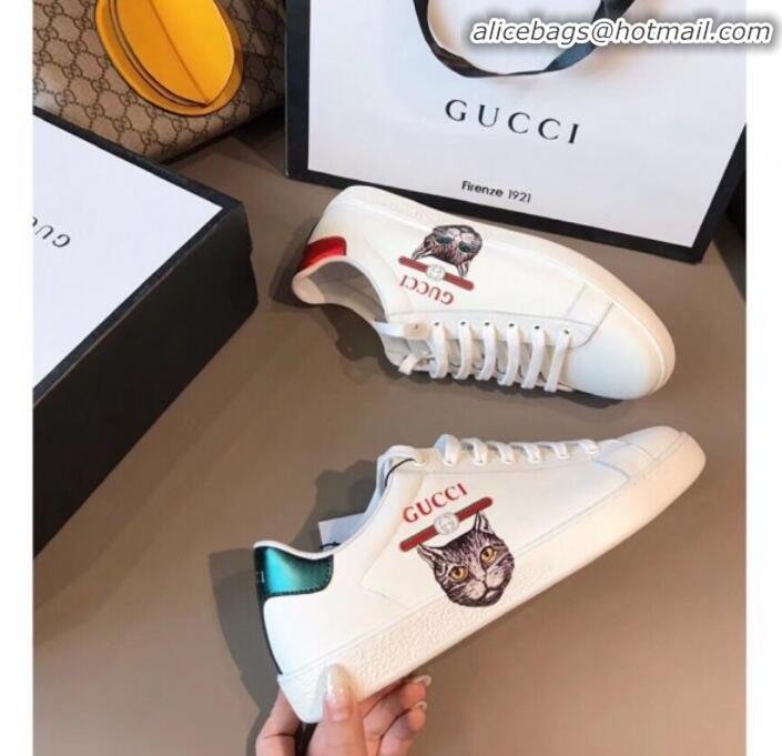 Good Product Gucci Ace Sneaker with Mickey Mouse White G71605