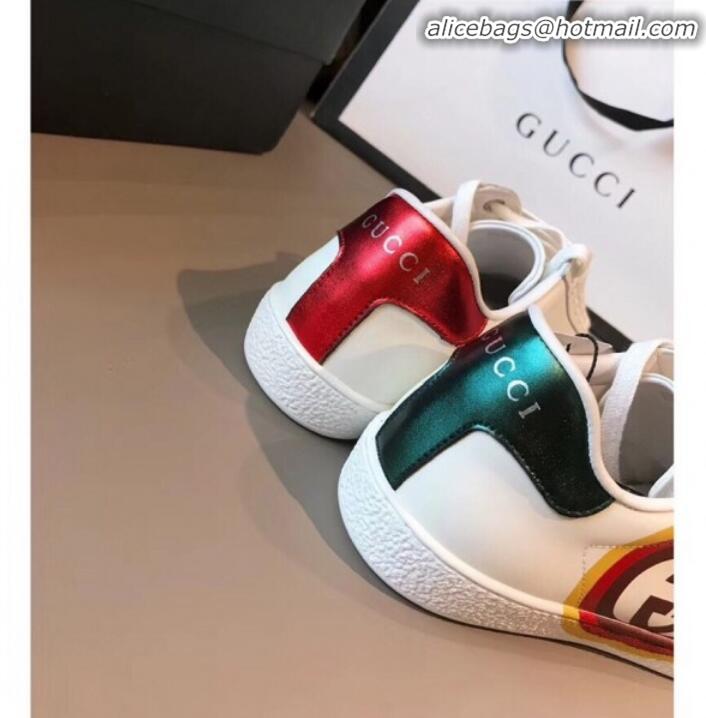 Classic Practical Gucci Ace Sneaker with Mickey Mouse White G71606