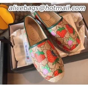 Best Grade Gucci GG Strawberry Espadrilles G71616