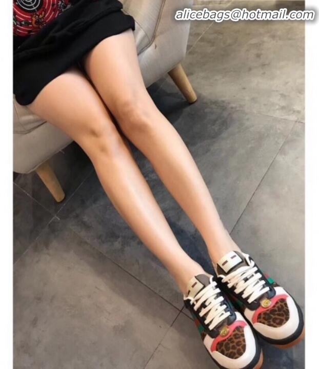 Discounts Gucci Screener Leopard Print Sneaker 584816