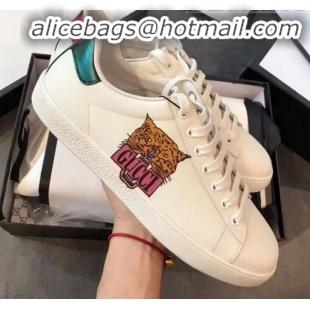 Fashion Gucci Ace Sneaker with Gucci Logo and Tiger G72640 White