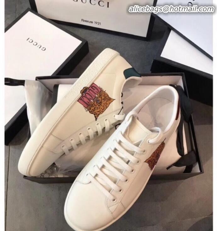 Fashion Gucci Ace Sneaker with Gucci Logo and Tiger G72640 White