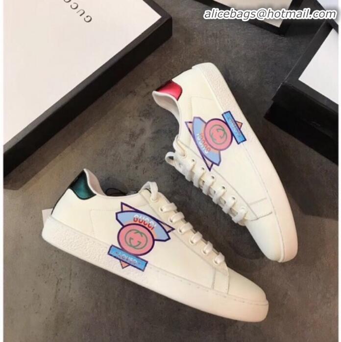 Original Cheap Gucci Ace Sneaker with Gucci Logo Print G72642 White